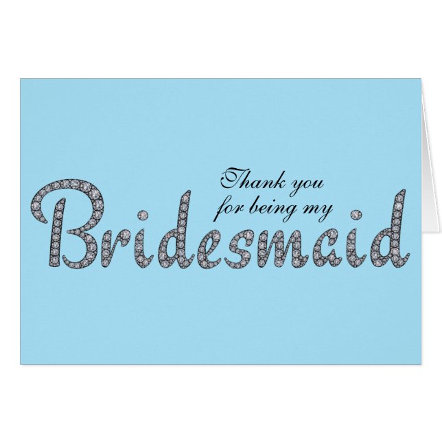 Bridesmaid-Zollkarte (Vorderseite (Horizontal))