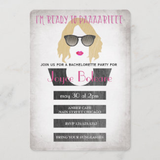 Bridesmaids bachelorette party invitation girls einladung