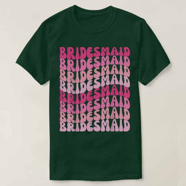 Bridesmaids I Do Crew Retro Junggeselinnen-Abschie T-Shirt (Design vorne)