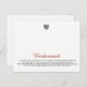 Bridesmaids Jewelry Template Postkarte (Vorne/Hinten)