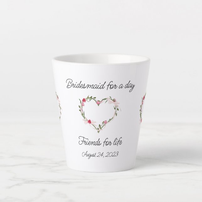 Bridesmaid's Latte Cup Milchtasse (Vorderseite)
