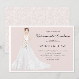 Bridesmaids Luncheon Bridal Gown Einladung