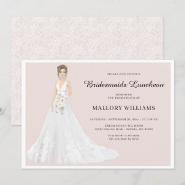 Bridesmaids Luncheon Bridal Gown Einladung