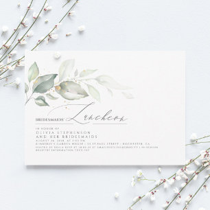 Bridesmaids Luncheon Dreamy Greenery Brautparty Einladung
