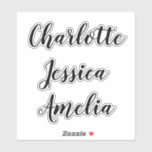 Bridesmaids: Personalisierte Vinyl-Decal-Aufkleber Aufkleber<br><div class="desc">Aufkleber für personalisierte Vinyl-Decal-Individuelle Name</div>