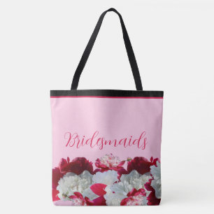 Bridesmaier florale Peonies multiplen Drucktasche