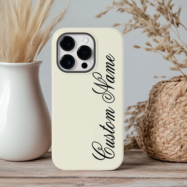 Bridesmaier Phone Case Geschenk, Geschenk für Frau (custom light yellow phone case for women, minimalist phone case for student or teacher or girl,)
