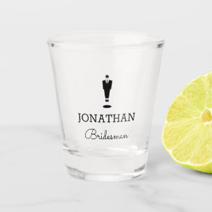 Bridesman Geschenk Hochzeit Party Custom Personali Schnapsglas