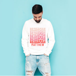 Bridesman Pink modern mädchenhaft Retro 60er Jahre T-Shirt