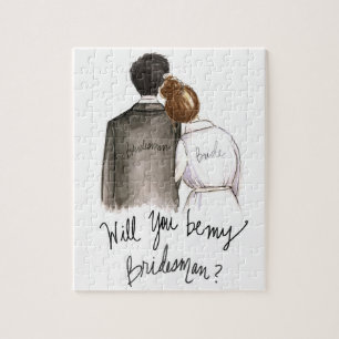 Bridesman? Puzzlespiel-kastanienbrauner Puzzle