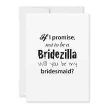 Bridezilla - Brautjungfer-Einladung