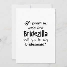 Bridezilla - Einladung von Bridesmaid