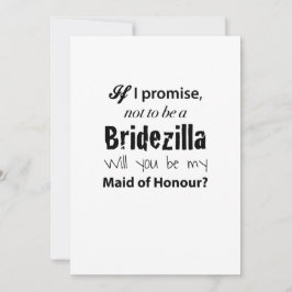 Bridezilla - Einladung zur Trauzeugin