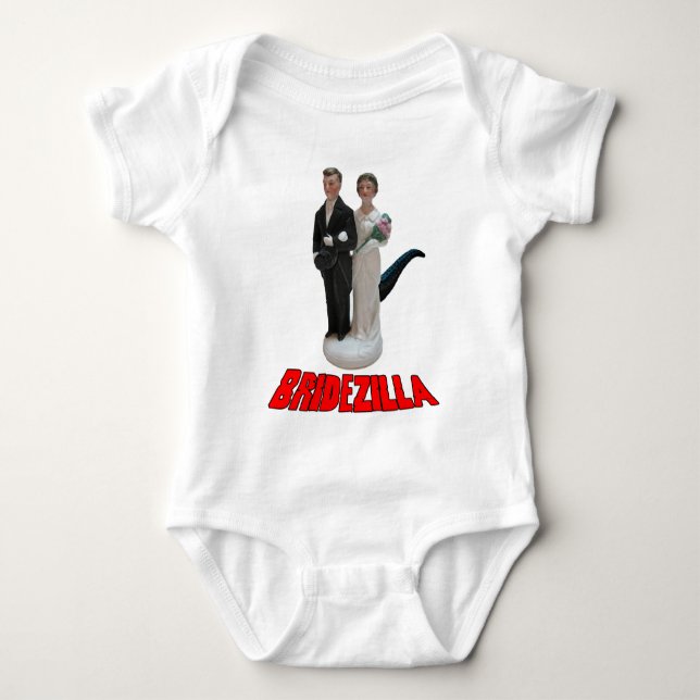 Bridezilla Funny Wedding T - Shirt oder Hat (Vorderseite)