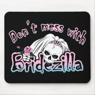 Bridezilla Skull Mousepad