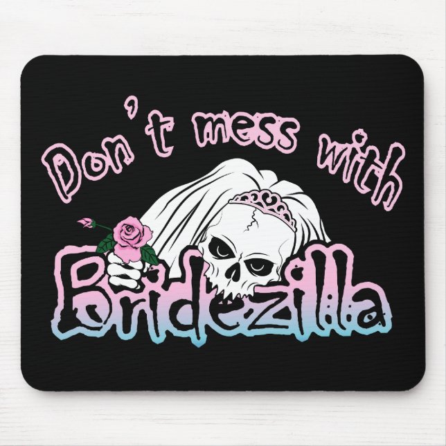 Bridezilla Skull Mousepad (Vorne)