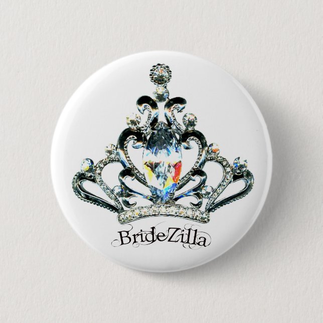 BrideZilla Tiara Buttons (Vorderseite)
