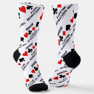 Bridge A Lifetime Recreational Skill 4 Card Anzug Socken