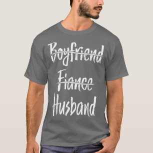 Bridge and Groom Couples Boyfriend Verlobte Husban T-Shirt