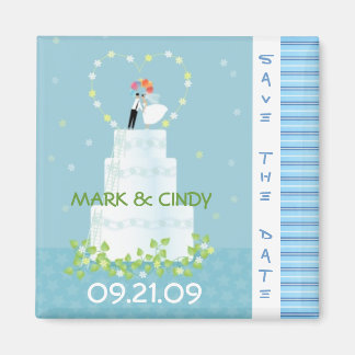 Bridge and Groom Save the Date Magnet