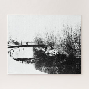 Bridge and Stream Winter Scene 16x20 520pc jpcna Puzzle