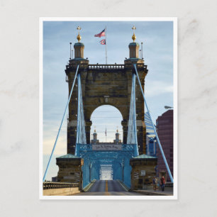 Bridge-Ansicht nach Cincinnati Postkarte