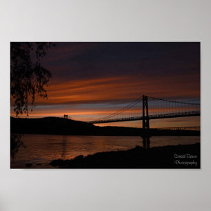 Bridge at Sunset 2 Poster