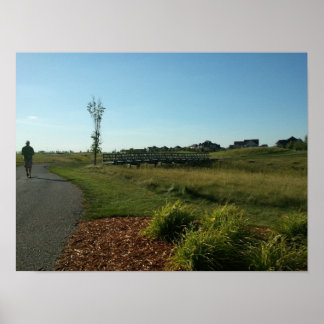 Bridge auf der Vorderseite des King's Walk Golf Co Poster