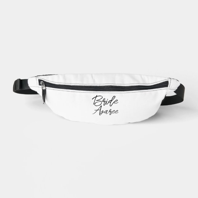 Bridge Black Text auf White Fanny Pack Bauchtasche (Vorderseite)