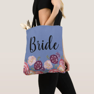 Bridge Blume Muster Pink Tote Bag