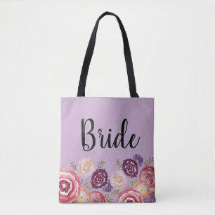 Bridge Blume Muster Pink Tote Bag