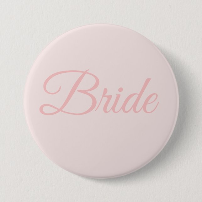 Bridge Brautparty Blush Pink Wedding Button Button (Vorderseite)