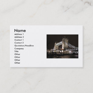 Bridge Business Card Visitenkarte