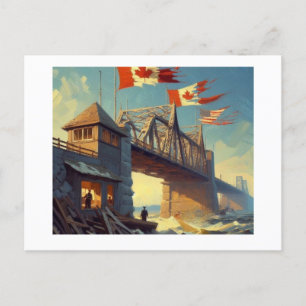 Bridge Canada USA, Postkarte