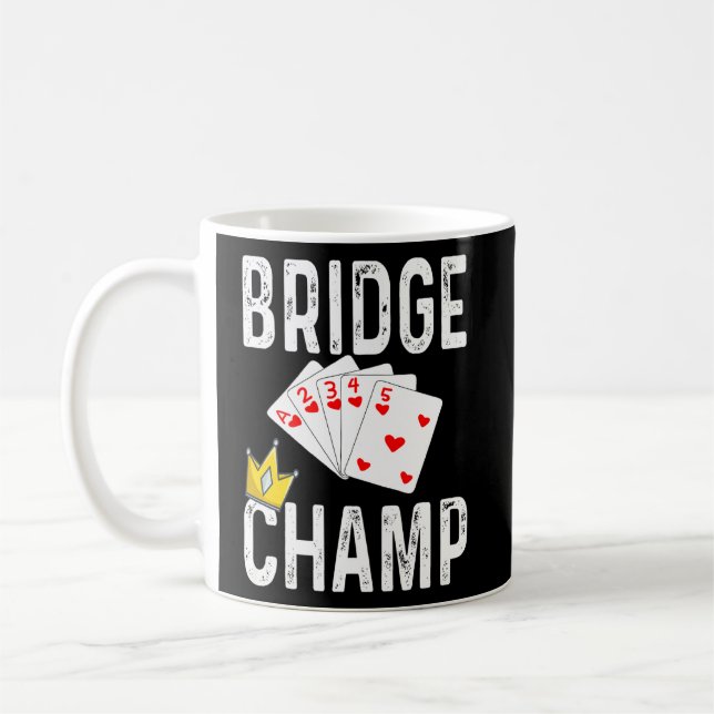 Bridge Card Game Bridge Champ Spielkarten Spaß Kaffeetasse (Links)