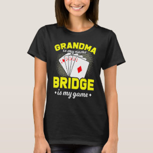 Bridge Card Game Player Oma T-Shirt