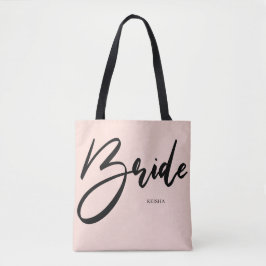 Bridge Chic Blush Pink und Black Handwriting
