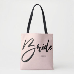 Bridge Chic Blush Pink und Black Handwriting