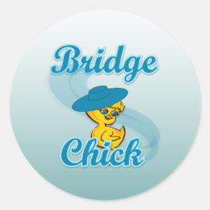 Bridge Chick #3 Runder Aufkleber