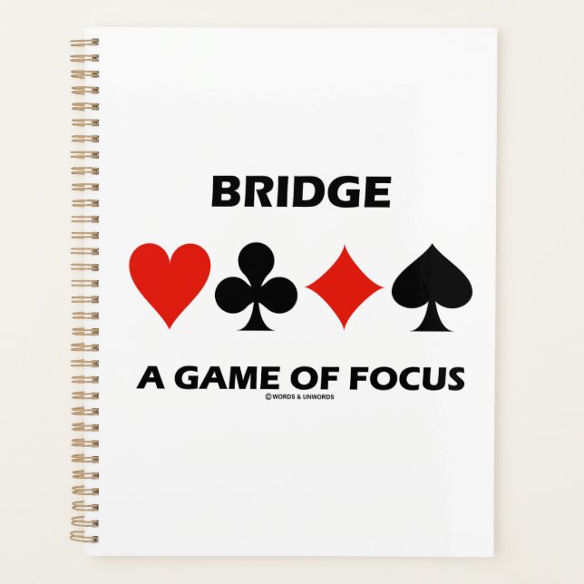 Bridge - ein Spiel mit Fokus-Duplikat-Bridge-Spaß Planer (Vorderseite)