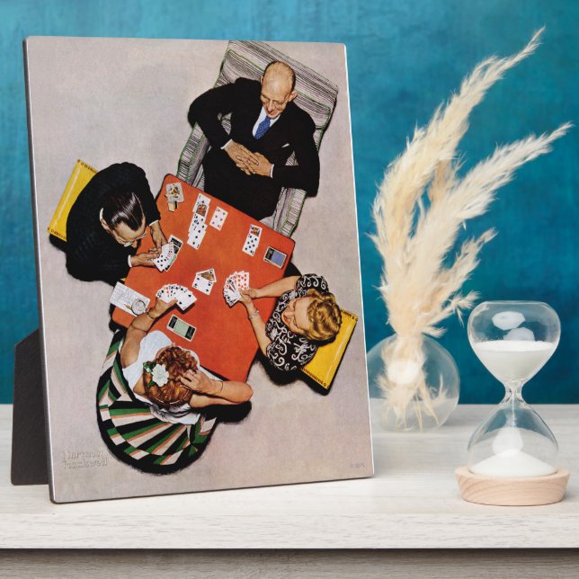 Bridge Game von Norman Rockwell Fotoplatte (Seite)