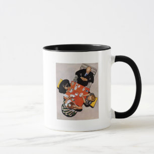 Bridge Game von Norman Rockwell Tasse