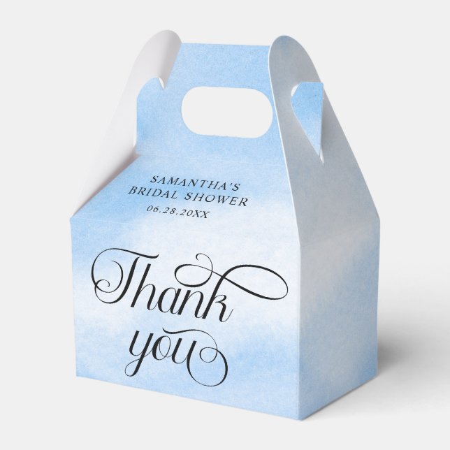 Bridge ist auf Cloud Nine Brautparty Vielen Dank Geschenkschachtel (Rückseite)