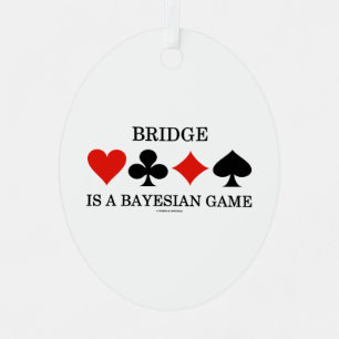 Bridge ist ein bayesischer 4-Karten-Anzug Ornament Aus Metall