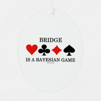 Bridge ist ein bayesischer 4-Karten-Anzug Ornament Aus Metall