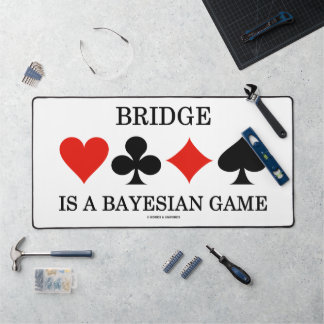 Bridge ist ein bayesischer 4-Karten-Anzug Schreibtischunterlage
