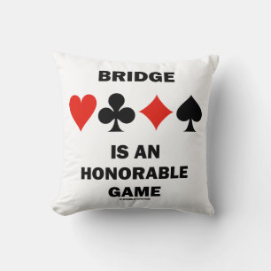 Bridge ist ein ehrenhafter Game Vier-Card-Anzug Kissen