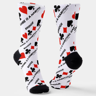 Bridge ist ein gewöhnliches Spiel mit vier Karten Socken