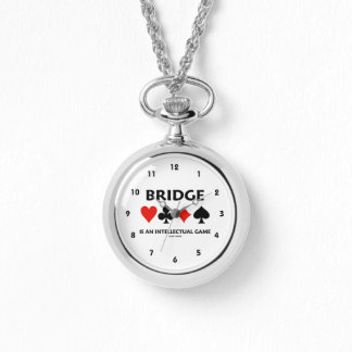 Bridge ist ein intellektuelles Spiel (vier Card An Armbanduhr