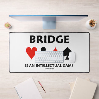 Bridge ist ein intellektuelles Spiel Vier-Karten-A Schreibtischunterlage